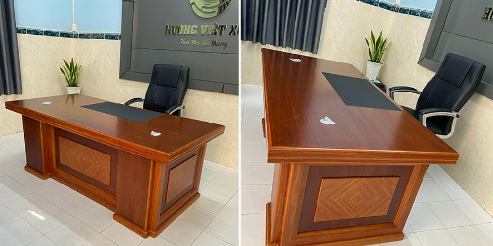 Bàn DT2010VM5 sử dụng chất liệu cao cấp phù hợp với không gian lãnh đạo
