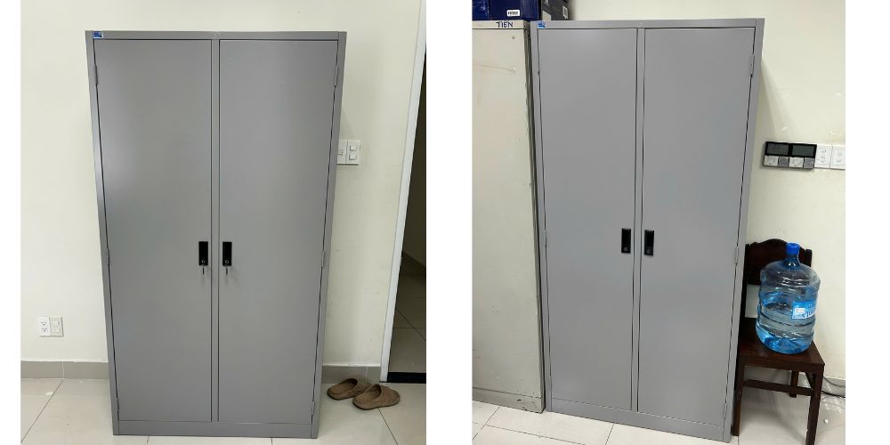 Tủ sắt TU09K2SA được thiết kế đơn giản phù hợp với nhiều không gian