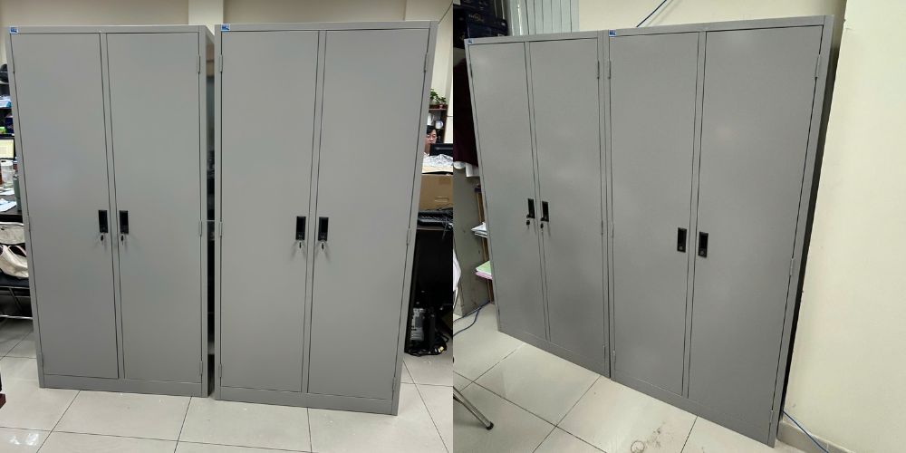 Tủ sắt TU09K2SA được sử dụng chất liệu sắt cao cấp bền bỉ theo thời gian