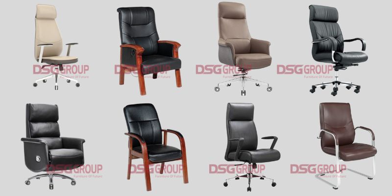 Mẫu ghế giám đốc bằng da thật tại Nội Thất Đông Sài Gòn