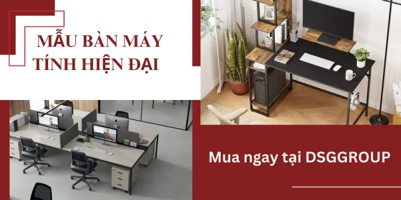 Mẫu bàn máy tính hiện đại