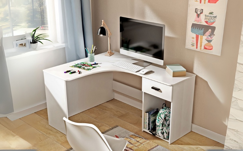 Mẫu bàn góc tường đẹp 2