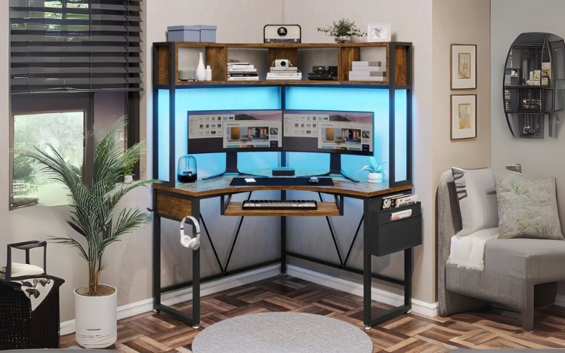 Mẫu bàn góc tường đẹp 5