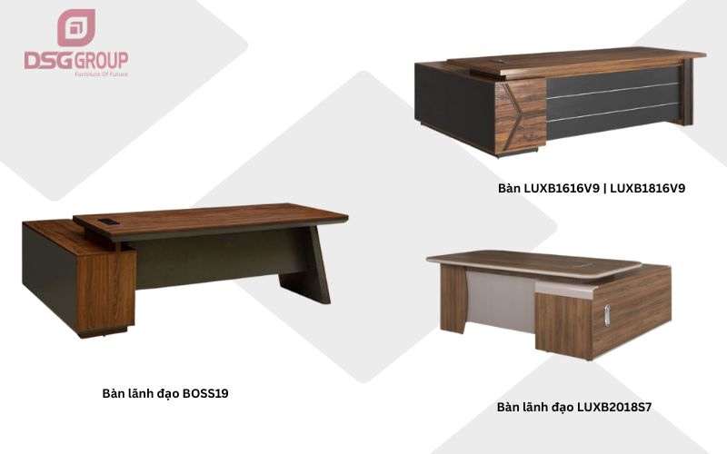 Mẫu bàn được thiết kế theo kiểu hiện đại dành cho văn phòng giám đốc