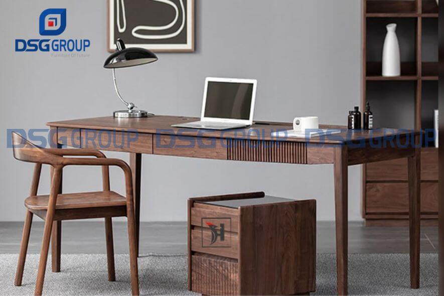 Kết hợp giữa bàn với tủ đựng đồ