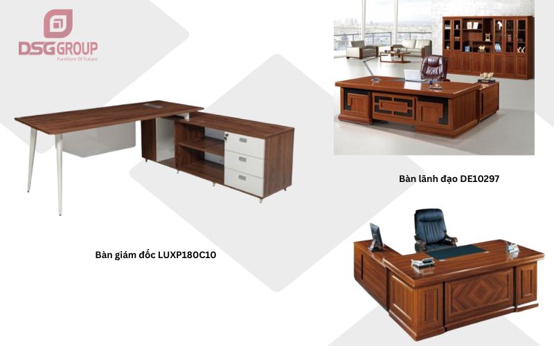 Bàn làm việc có hộc tủ dành cho giám đốc
