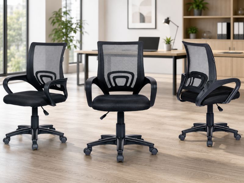 Ghế lưới nhỏ gọn GL113R phù hợp văn phòng diện tích nhỏ