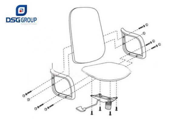 cách lắp ráp ghế xoay văn phòng