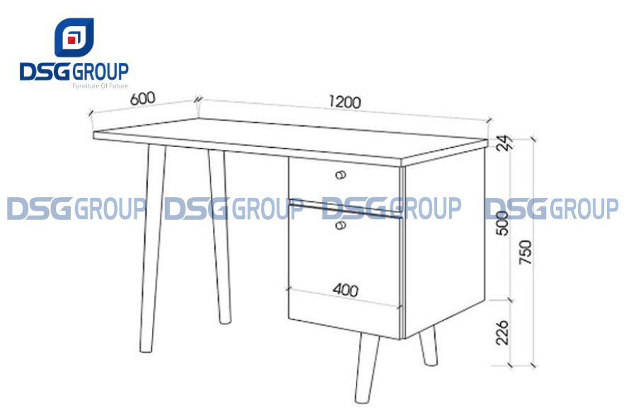 Kích thước bàn hình chữ nhật