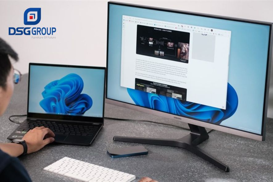 5 cách setup bàn làm việc 2 màn hình đơn giản