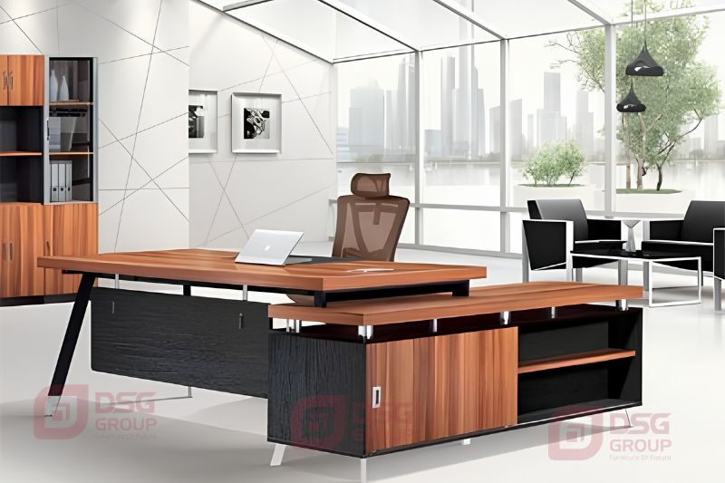 Thiết kế sang trọng chất liệu cao cấp của bàn 1m8 dành cho giám đốc