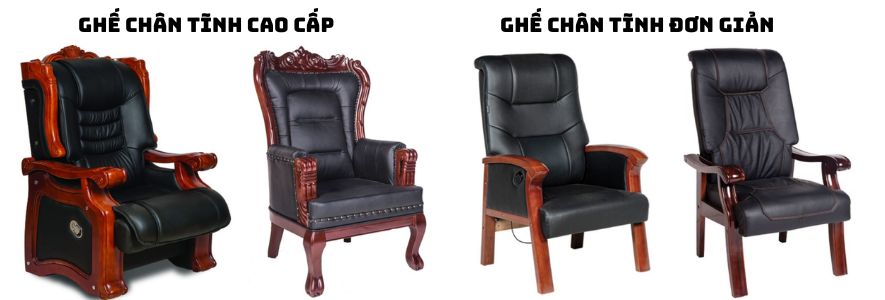 Loại ghế giám đốc chân tĩnh cao cấp và đơn giản