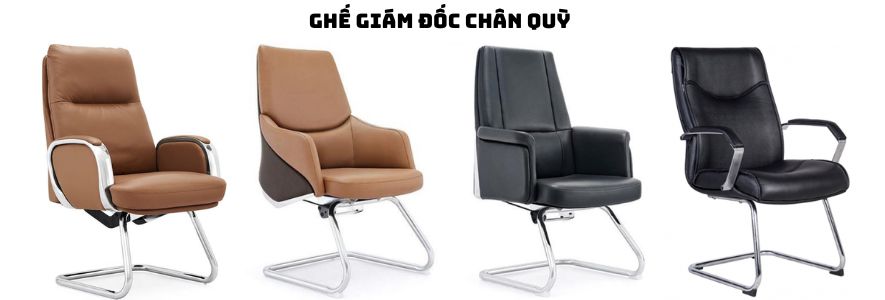 Các mẫu ghế giám đốc chân quỳ phổ biến 