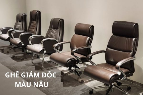 Ghế giám đốc màu nâu cao cấp