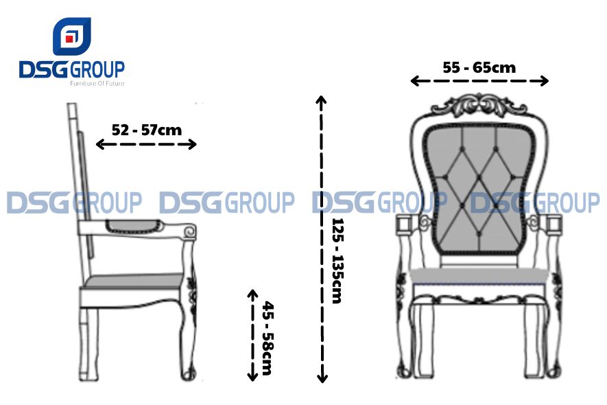 Kích thước ghế chân tĩnh giám đốc