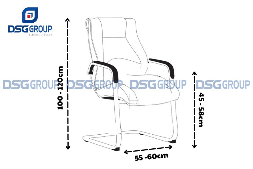 Kích thước ghế chân quỳ giám đốc văn phòng