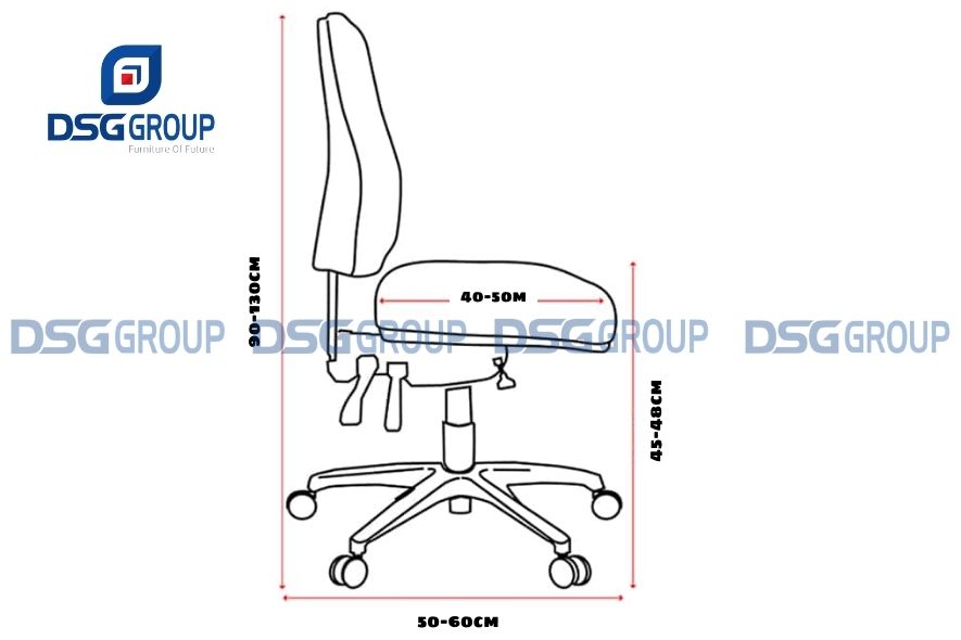 Chọn lựa kích thước ghế xoay phù hợp