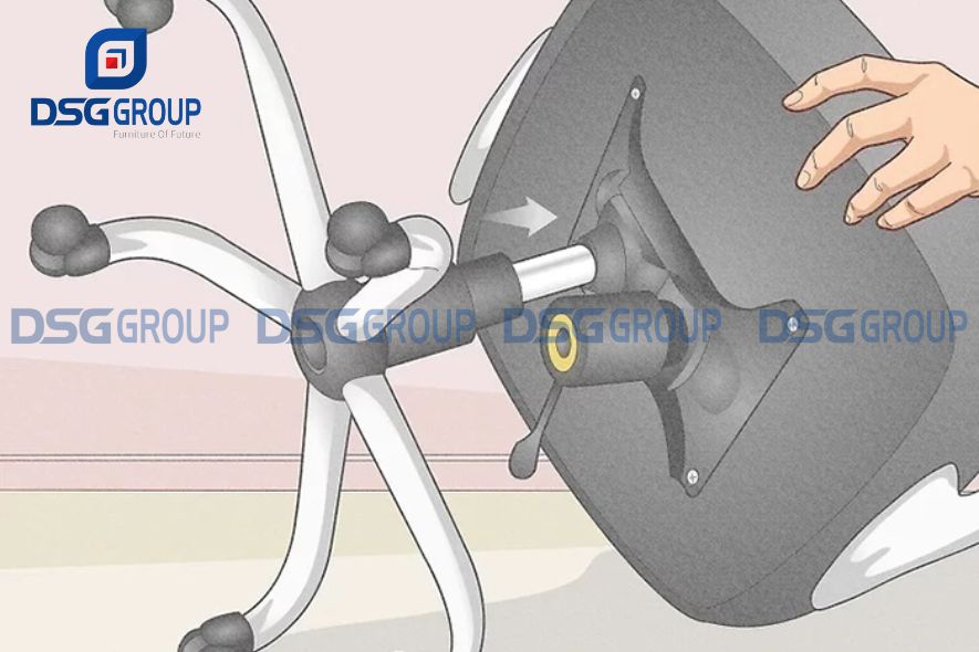 Ốc vít ghế xoay văn phòng bị lỏng 