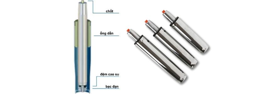 Cấu tạo hệ thống piston ghế xoay văn phòng