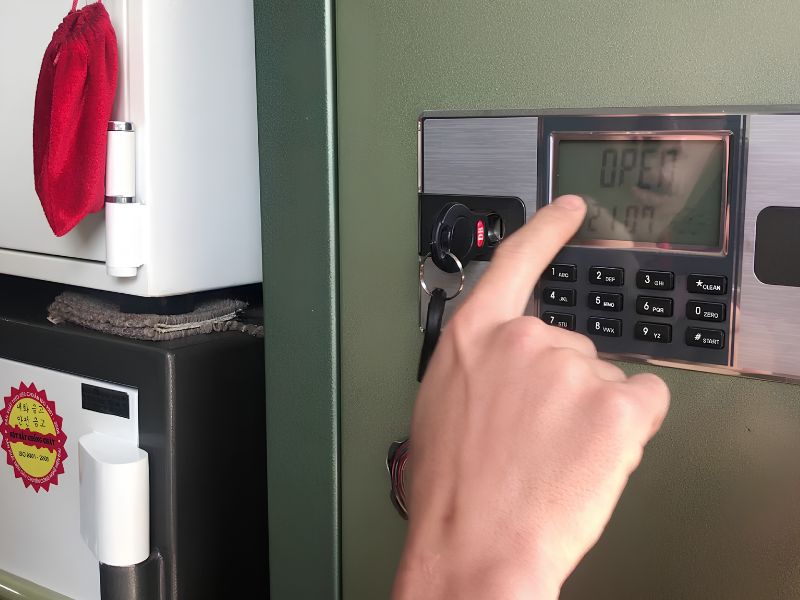 Cách mở két sắt khóa điện tử