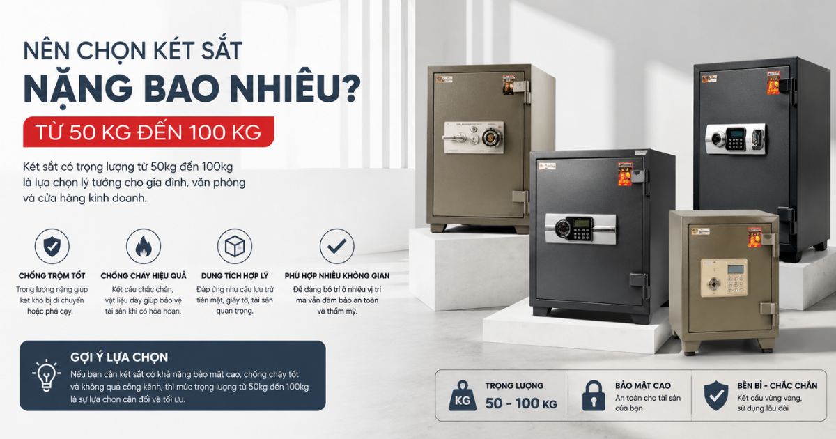 Két sắt nặng bao nhiêu kg