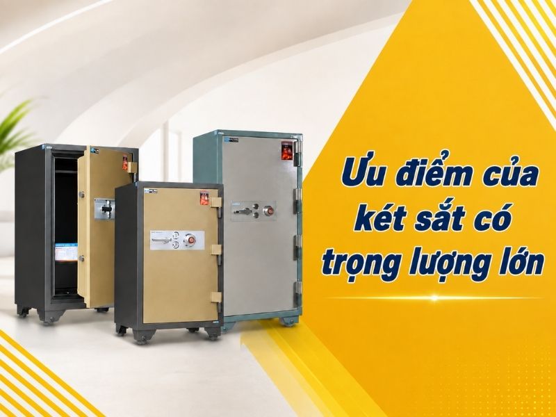 Két sắt trọng lượng lớn chắc chắn và khó di chuyển
