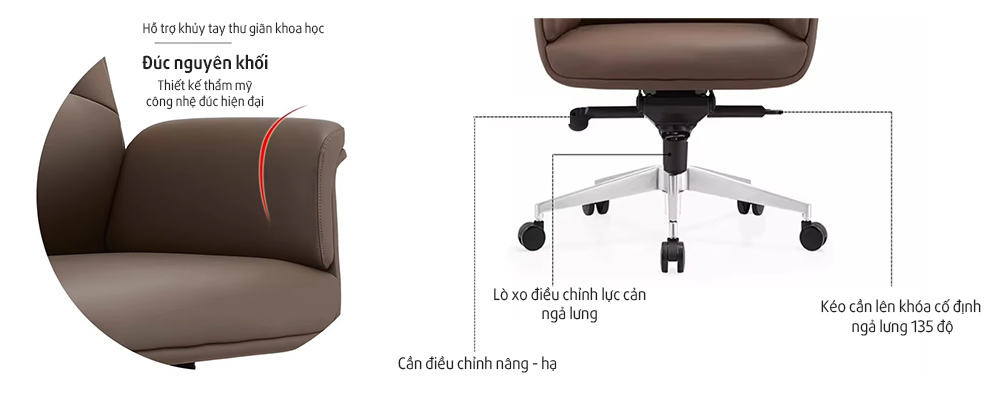 Các tính năng của ghế lãnh đạo 6935A 