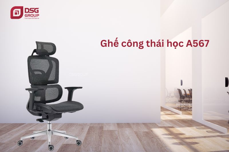 Mẫu ghế công thái học A567 dành cho dân văn phòng