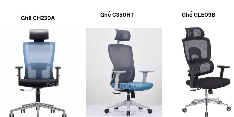 Xu hướng chọn ghế văn phòng có tựa đầu