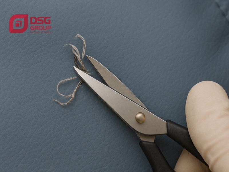 Bước 2: Cắt và làm sạch khu vực bị rách