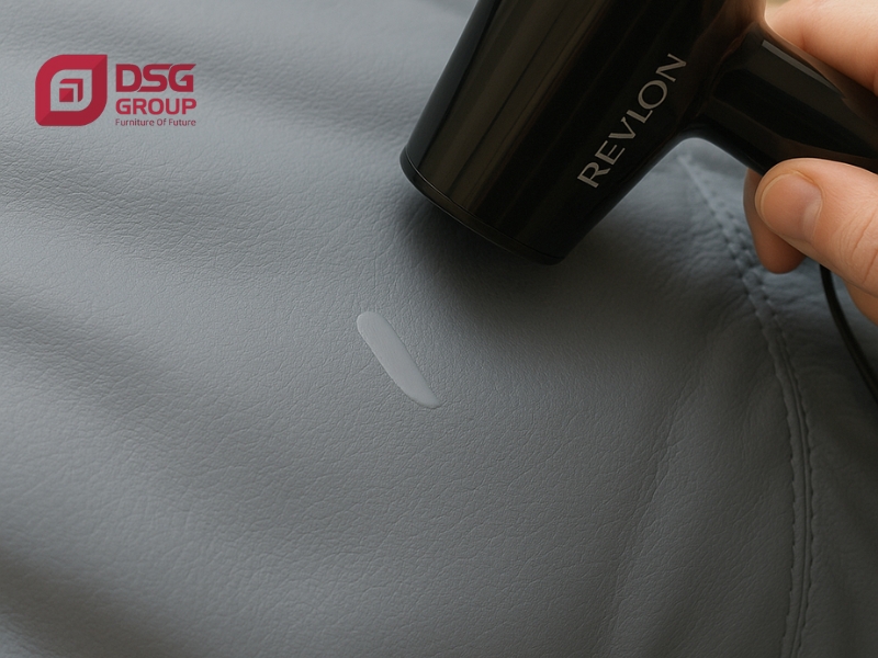 Bước 5: Điền keo đầy vào vết rách