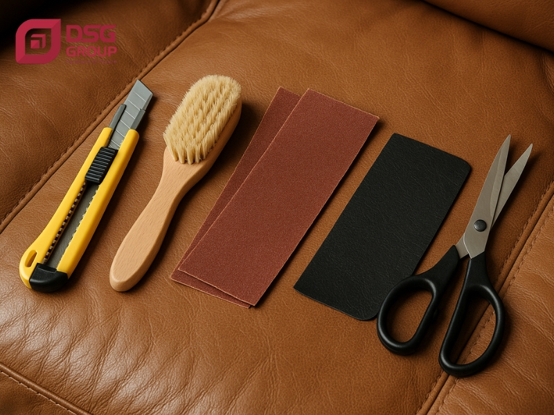 Dụng cụ cần thiết để sửa sofa da