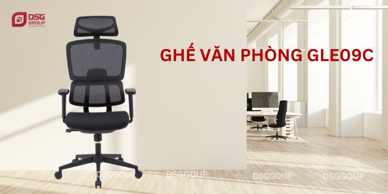 Ghế GLE09C - Ghế làm việc lưng lưới được yêu thích nhất hiện nay