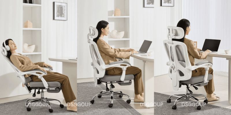Ghế ngồi thoải mái giúp giảm các bệnh văn phòng
