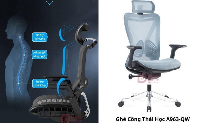 Điều chỉnh độ cao ghế và tựa lưng