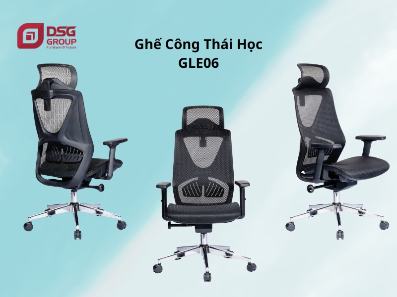 Mẫu ghế công thái học GLE06