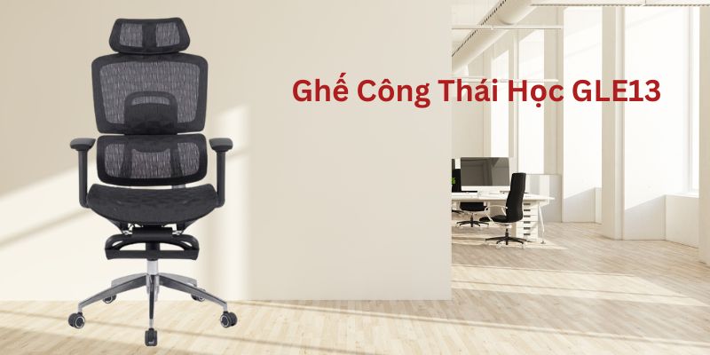 Ghế GLE13 đầy đủ các tính năng chuẩn công thái học 