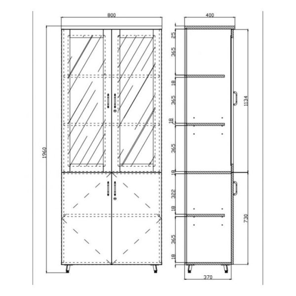 Chi tiết về kích thước của DX1960-2B3