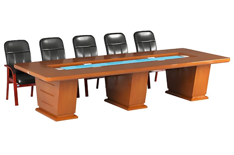 Mẫu bàn họp từ gỗ Veneer