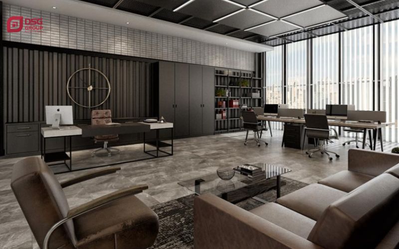 Ứng dụng da công nghiệp vào các nội thất văn phòng