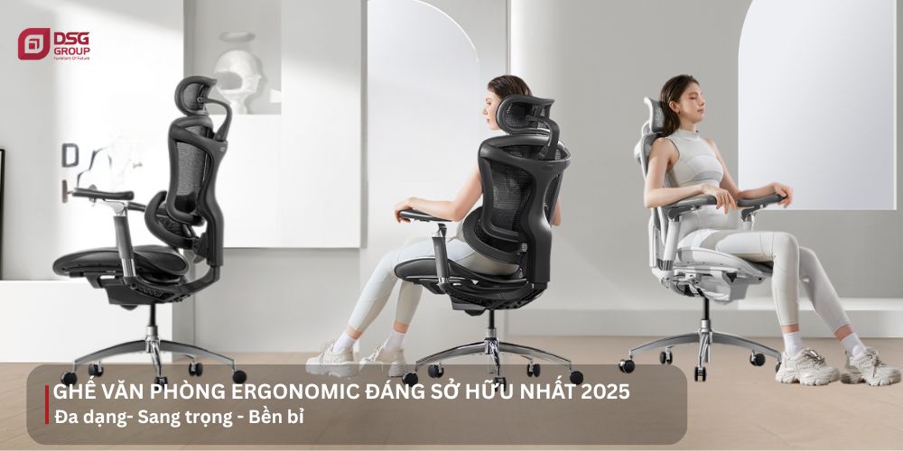 Mẫu ghế văn phòng ergonomic bán chạy nhấy 20255