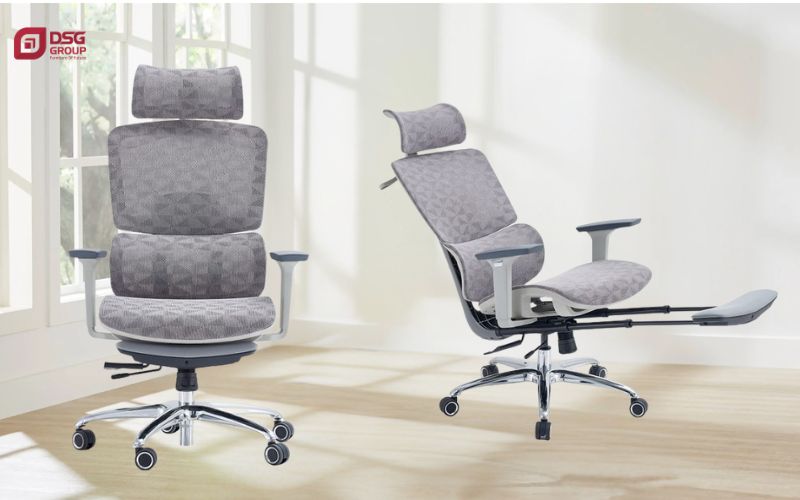 Mẫu ghế ergonomic A522 hỗ trợ tất cả các chức năng tốt cho sức khỏe