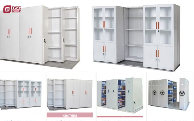 Các mẫu tủ di động dùng đựng hồ sơ tài liệu