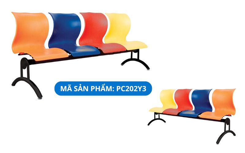 Ghế chờ PC202Y3 thiết kế nổi bật tiện dụng