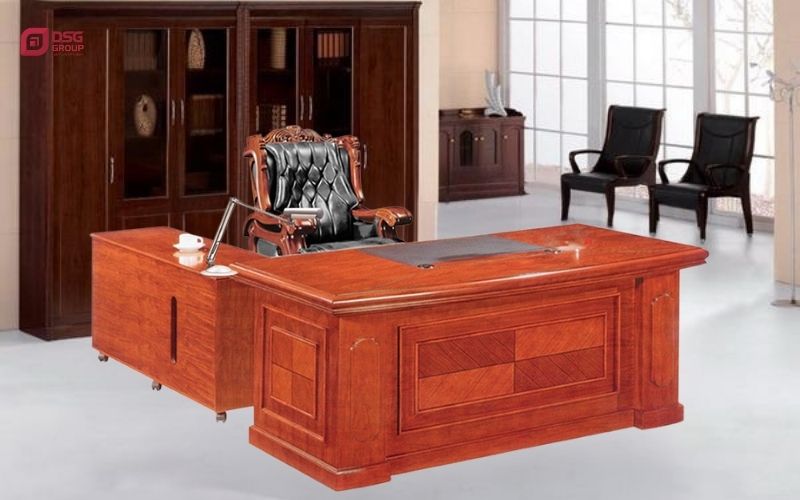 Bàn DT1890VM4 với ghế giám đốc TQ33 phù hợp với mọi văn phòng