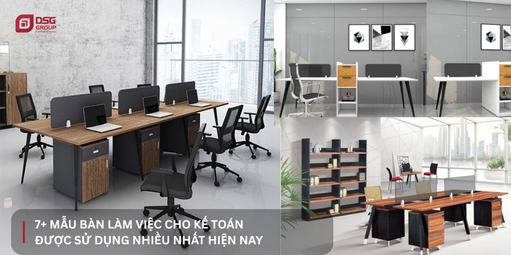 Gợi ý 7 mẫu bàn làm việc cho kế toán