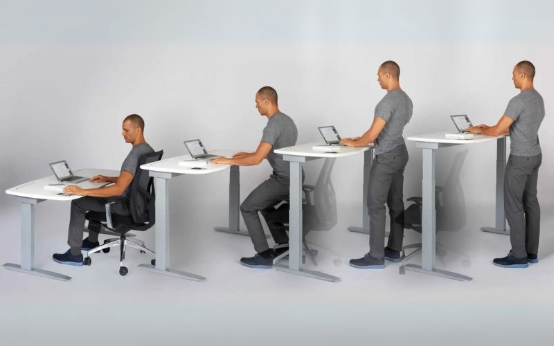 Hướng dẫn cài đặt chiều cao lý tưởng khi ngồi và đứng