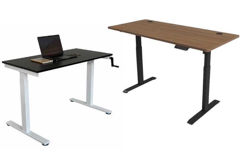 So sánh mức giá trung bình của hai dòng bàn làm việc