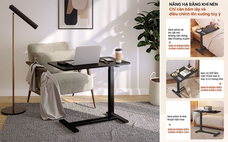 Mẫu bàn làm việc nâng hạ BNH103