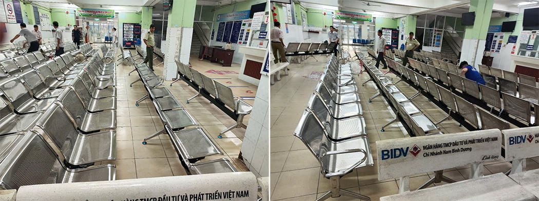 Ghế băng chờ inox-ss5